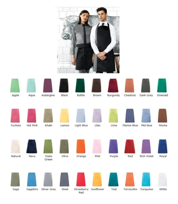 Premier PR151 Colours Mid Length Apron